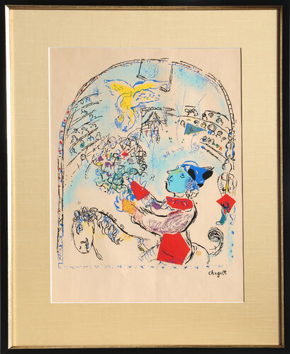 The Circus with the Angel van Marc Chagall, Afdruk te koop op Singulart