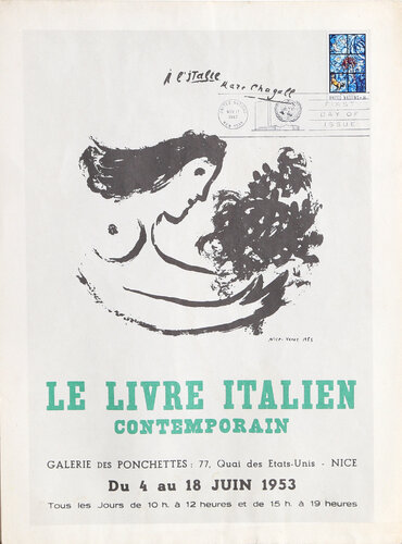 Le Livre Italien Contemporain (First Issue) van Marc Chagall, Afdruk te koop op Singulart