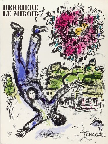 Le Bouquet de l'Artiste, cover of Derrière le Miroir  de Marc Chagall, Impresión a la venta en Singulart
