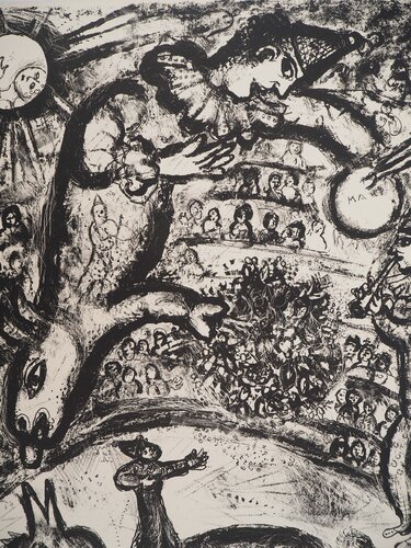Cirque, Tour de piste surréaliste van Marc Chagall, Afdruk te koop op Singulart