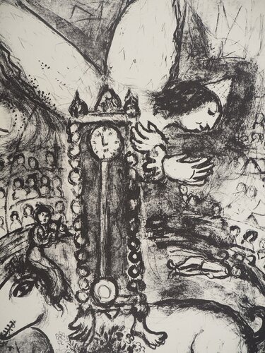 Cirque, Le temps suspendu van Marc Chagall, Afdruk te koop op Singulart