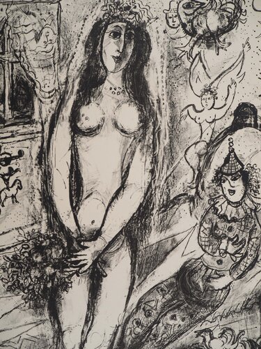 Cirque, Le voile de la mariée van Marc Chagall, Afdruk te koop op Singulart