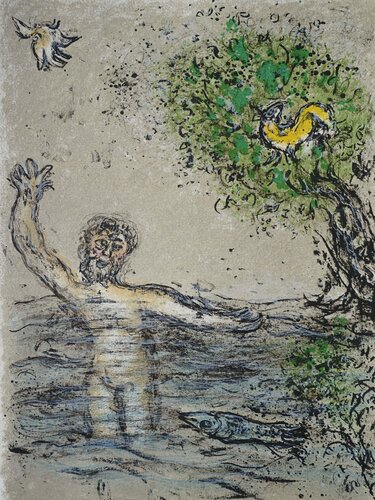 Ulysse englouti par les flots van Marc Chagall, Afdruk te koop op Singulart