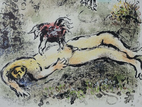 Tityos le géant blessé di Marc Chagall, Stampa in vendita su Singulart