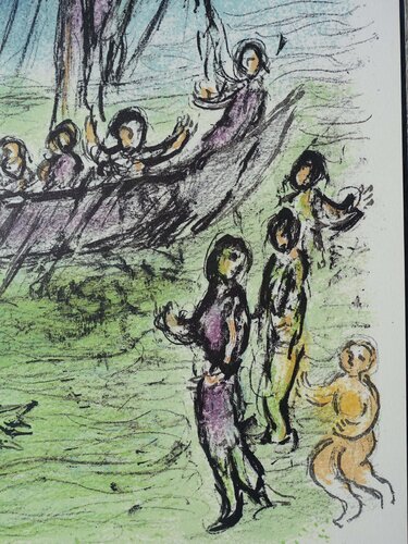 Athéna guide Télémaque di Marc Chagall, Stampa in vendita su Singulart