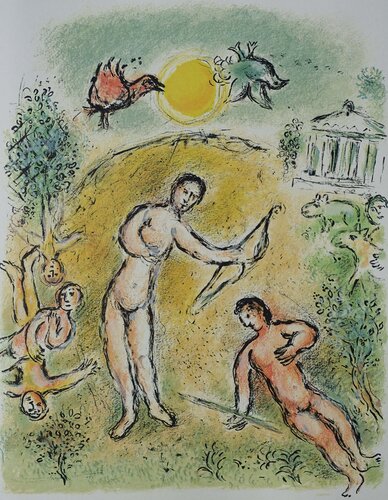 Le massacre des prétendants di Marc Chagall, Stampa in vendita su Singulart