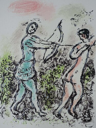 Pénélope et l'arc d'Ulysse van Marc Chagall, Afdruk te koop op Singulart