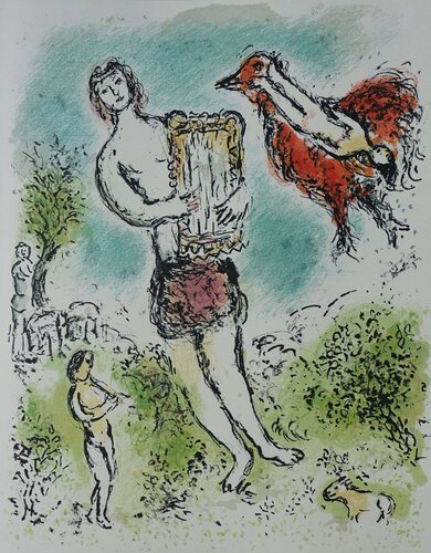 Le devin Theoclymène, Lithographie by Marc Chagall, Print for Sale on Singulart