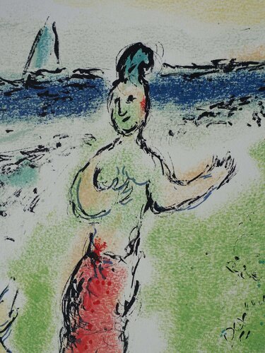 Ulysse et sa nourrice Euryclée di Marc Chagall, Stampa in vendita su Singulart