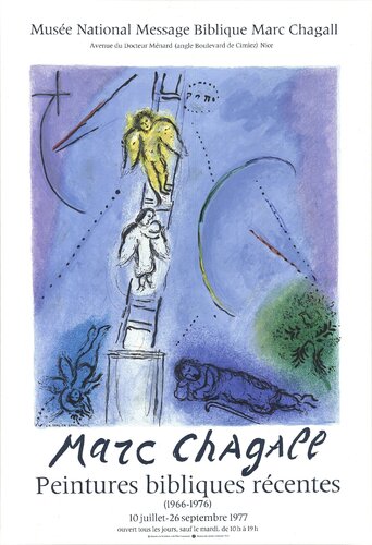Jacob's Ladder di Marc Chagall, Stampa in vendita su Singulart