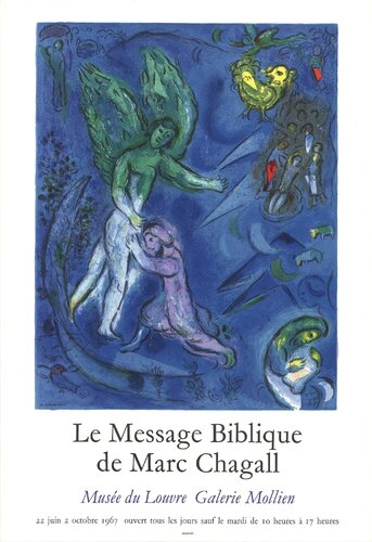 The Struggle of Jacob and the Angel di Marc Chagall, Stampa in vendita su Singulart