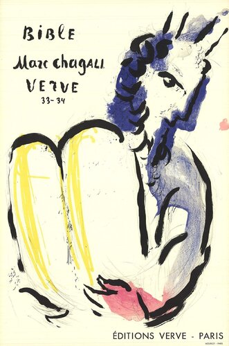 Moses and the Tablets di Marc Chagall, Stampa in vendita su Singulart