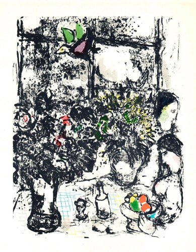 Nature Morte Au Bouquet by Marc Chagall, Print for Sale on Singulart