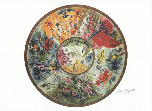 Paris Opera Ceiling by Marc Chagall, Print for Sale on Singulart