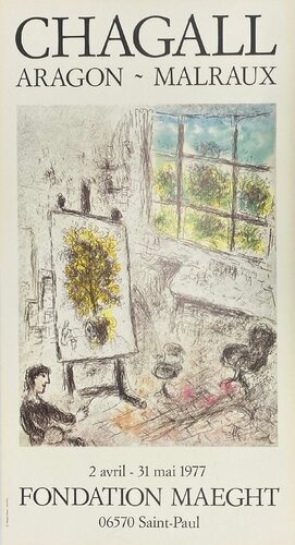 Aragon-Malraux von Marc Chagall, Druck kaufen auf Singulart