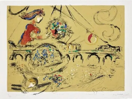 ÎLE SAINT-LOUIS van Marc Chagall, Afdruk te koop op Singulart