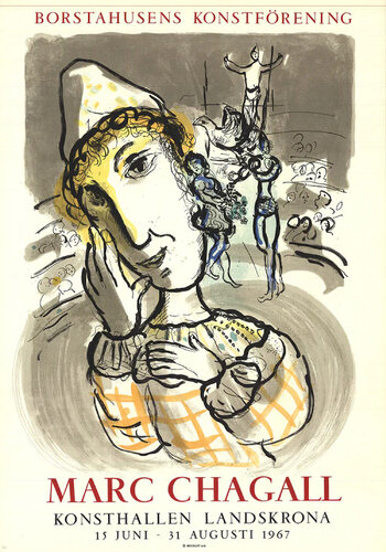 Circus with Yellow Clown van Marc Chagall, Afdruk te koop op Singulart