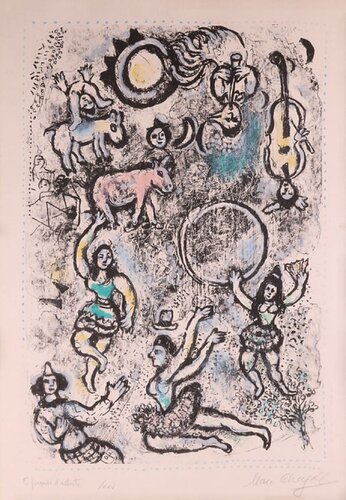 Marc Chagall Les Saltimbanques de Marc Chagall, Impresión a la venta en Singulart