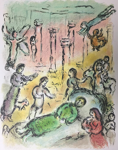 The Bed of Odysseus, 1989 by Marc Chagall, 版畫 for Sale on Singulart