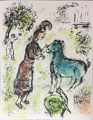 Athena and the Horse, 1989 van Marc Chagall, Afdruk te koop op Singulart