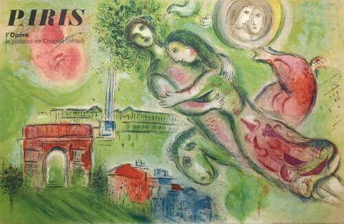 Paris Opera Romeo & Juliet Original Vintage Poster van Marc Chagall, Afdruk te koop op Singulart
