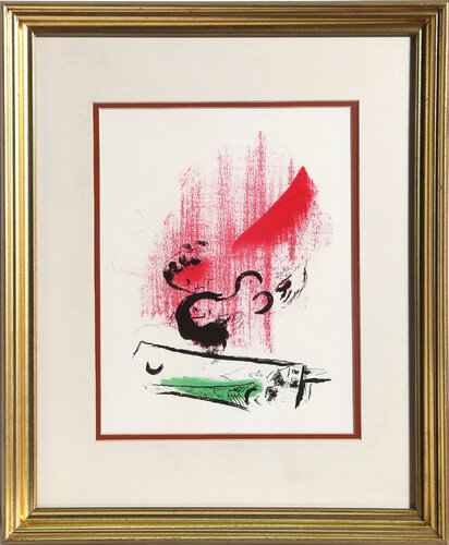 La Tour Eiffel Verte by Marc Chagall, Print for Sale on Singulart
