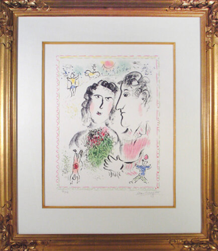 Fiancailles au Cirque (Engagement at the Circus) by Marc Chagall, Print for Sale on Singulart
