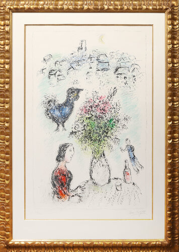 Le Bouquet Rose by Marc Chagall, Print for Sale on Singulart