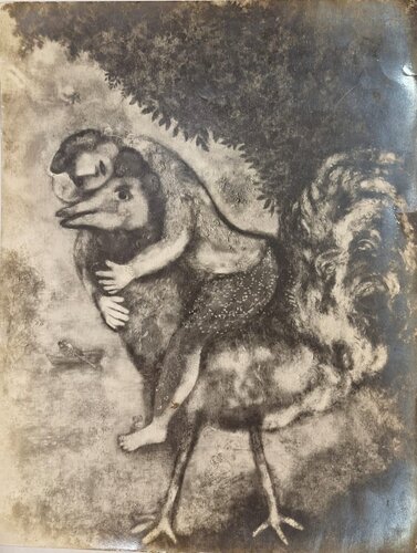 Man and rooster - print by Marc Chagall, 写真 for Sale on Singulart