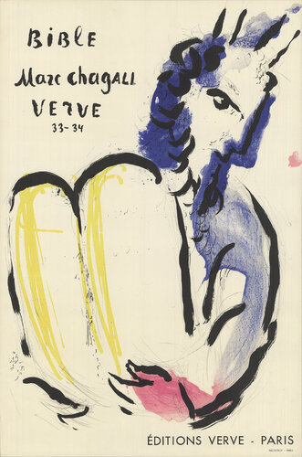Bible Verve, 1956 - 1956 Lithograph 25" x 16.5" by Marc Chagall, Print for Sale on Singulart