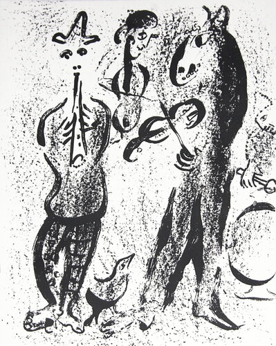Itinerant Players by Marc Chagall, Print for Sale on Singulart