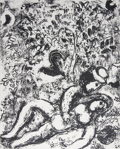 The Pair in a Tree by Marc Chagall, Print for Sale on Singulart