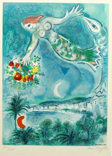 Sirène et Poisson van Marc Chagall, Afdruk te koop op Singulart