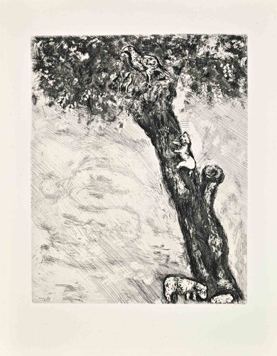 L'Aigle et la Laie et la Chatte by Marc Chagall, Print for Sale on Singulart