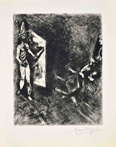 La Mort et le Malheureux di Marc Chagall, Stampa in vendita su Singulart