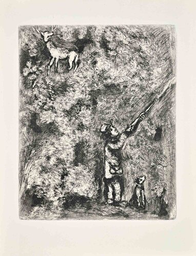 Le Cerf et la Vigne by Marc Chagall, Print for Sale on Singulart