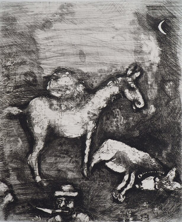 Les deux mulets Marc Chagall