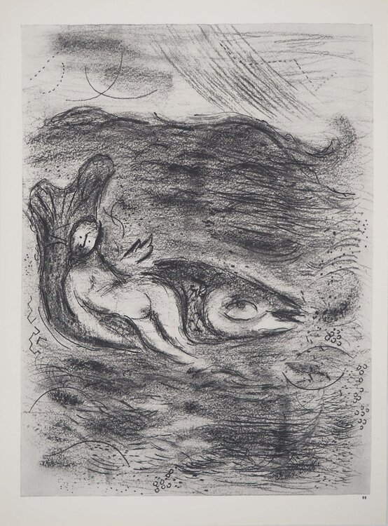 La baleine dévorant Jonas Marc Chagall