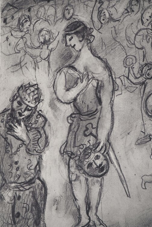 David avec la tête de Goliat Marc Chagall