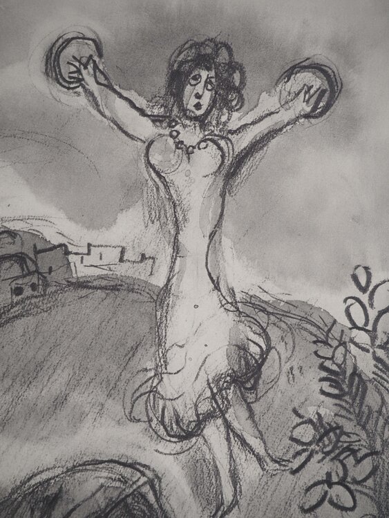 Le sacrifice: La fille de Jepht Marc Chagall