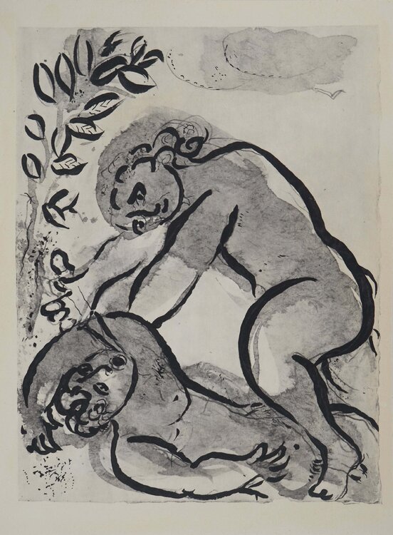 La Bible, Cain, Héliogravure Marc Chagall
