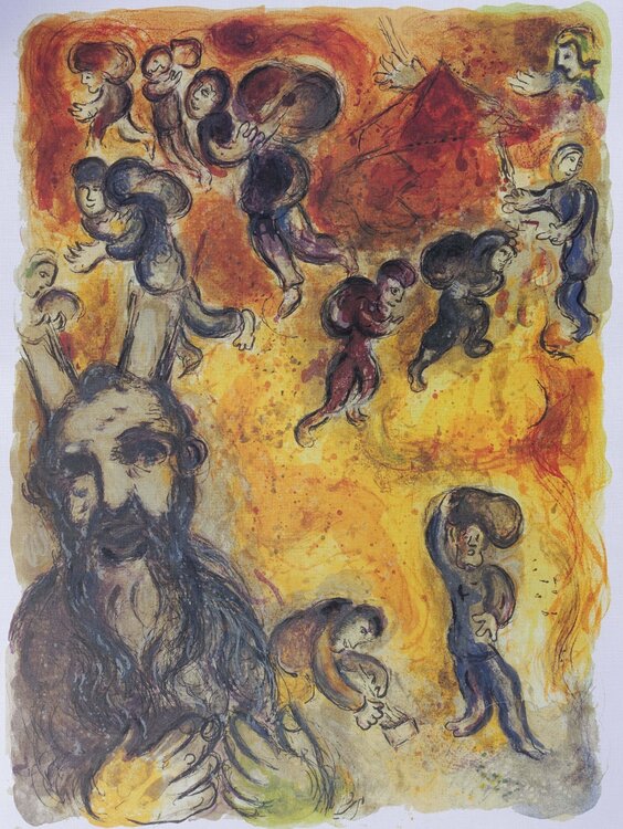 Moïse et l'exode Marc Chagall