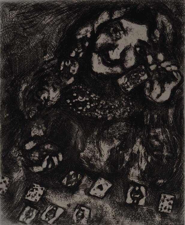 La voyante (Les devineresses) Marc Chagall
