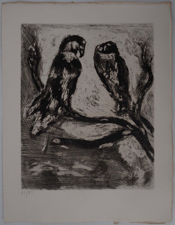 L'aigle et le hibou Marc Chagall