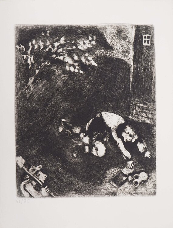 L'avare qui a perdu son trésor Marc Chagall
