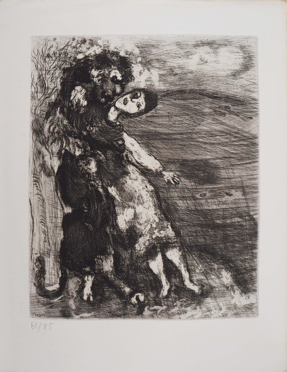 Le lion amoureux Marc Chagall