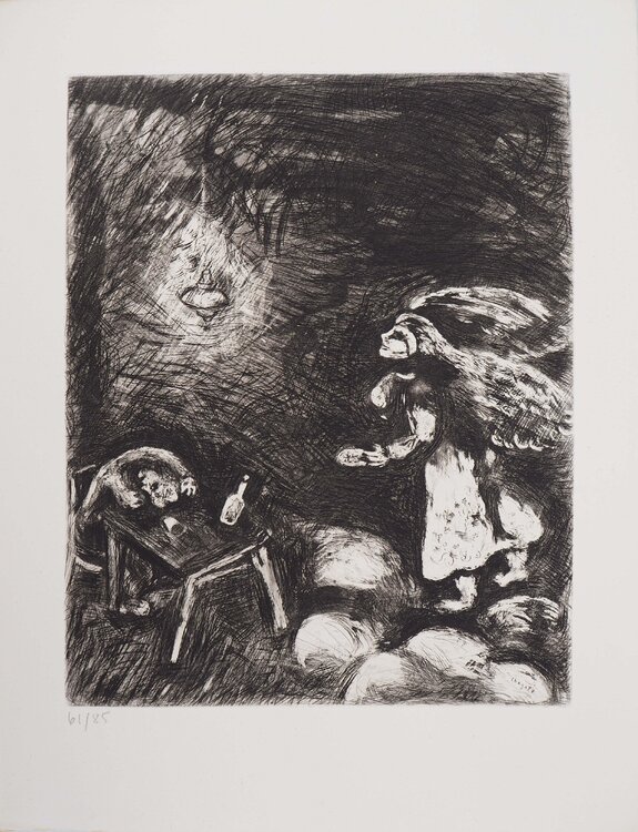 L'ivrogne et sa femme Marc Chagall