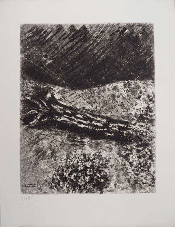Le chêne et le roseau Marc Chagall