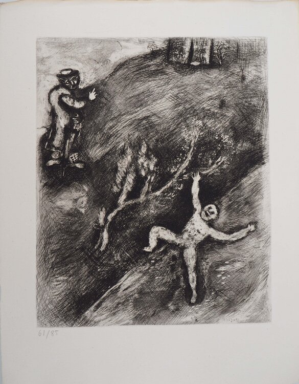 L'enfant et le maitre d'école Marc Chagall