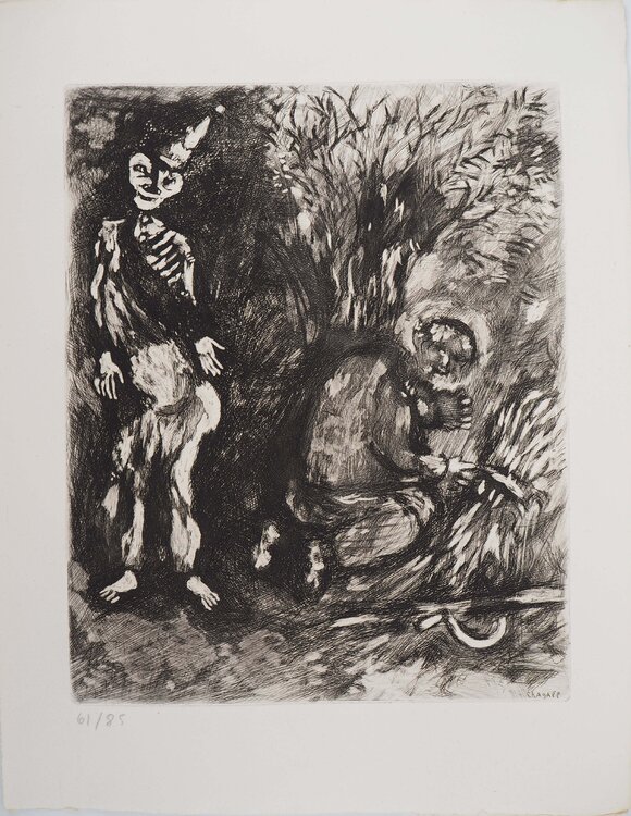 La mort et le bucheron Marc Chagall